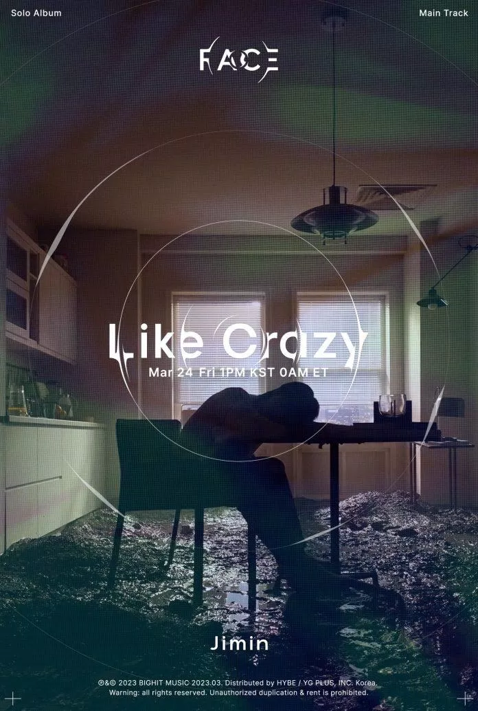 Poster chính thức cho MV solo "LIKE CRAZY" của Jimin được công bố (Nguồn: Internet)