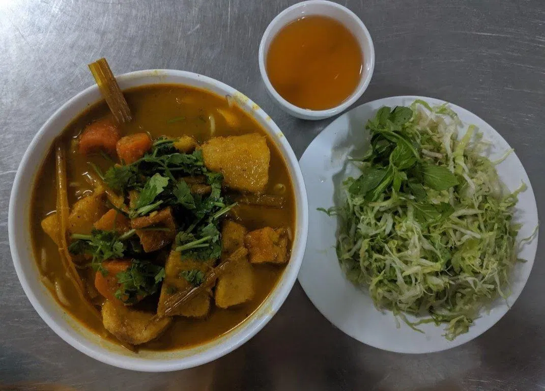 Món ăn chay của quán. (Ảnh: Internet)