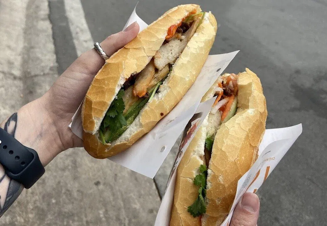 Món bánh mì chay của tiệm. (Ảnh: Internet)