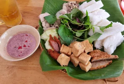 Món bún đậu của quán. (Ảnh: Internet)