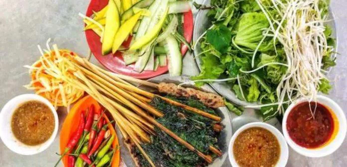 Bún thịt nướng Bà Trai (Ảnh: Internet)