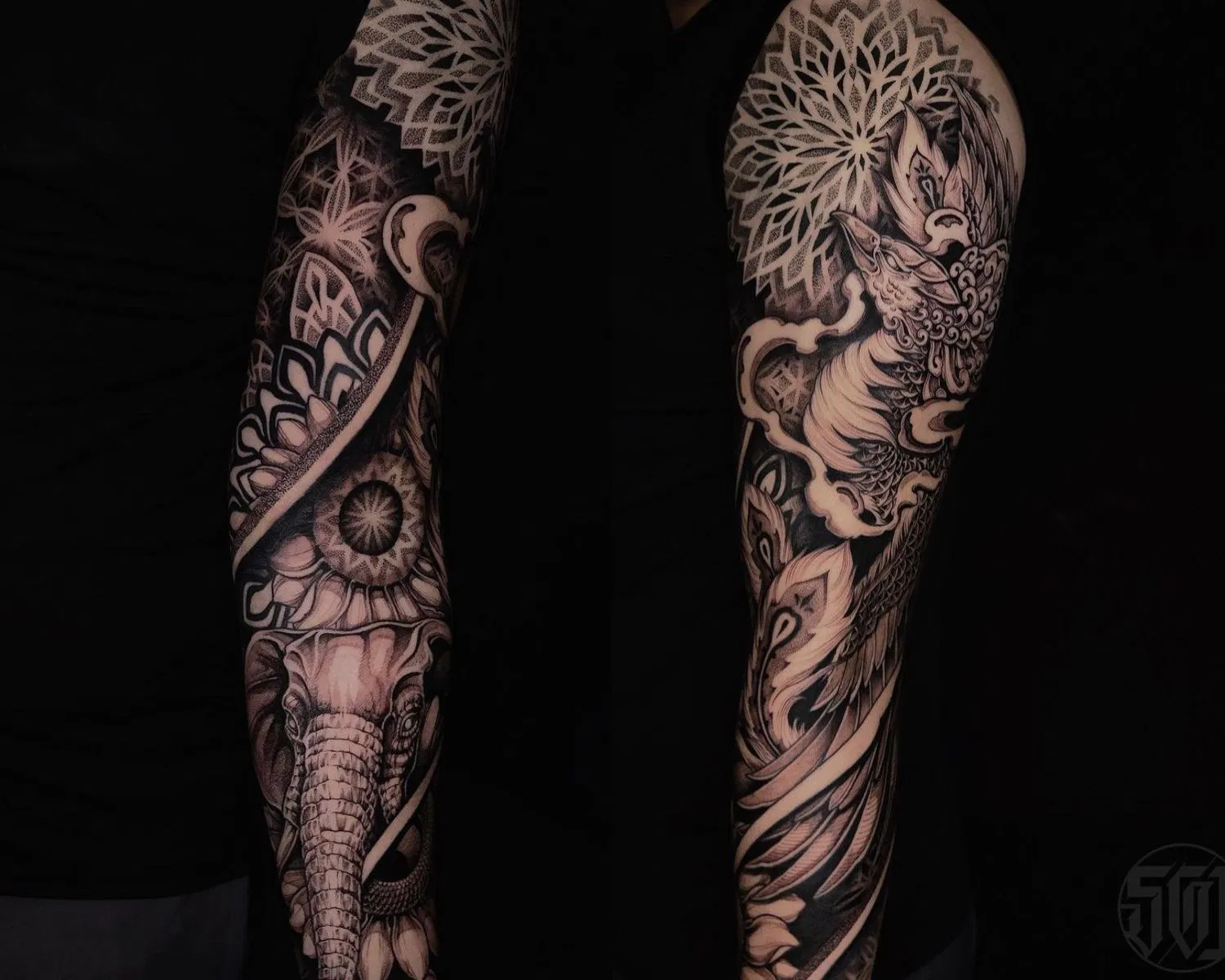 Saigon Ink chuyên trị những hình xăm kích thước lớn, nhiều chi tiết (Ảnh: Internet)