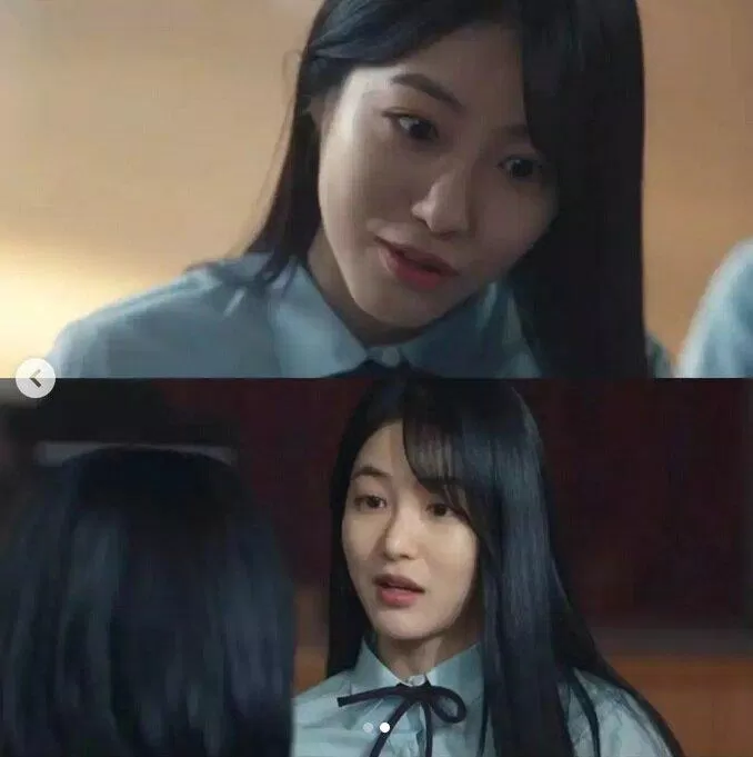 Nét diễn quá chân thực của Shin Ye Eun trong The Glory (Ảnh: Internet)