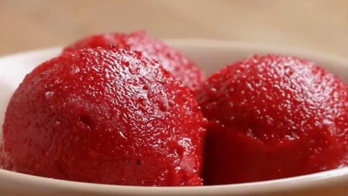Sorbet dâu tây (Nguồn: Internet) Sorbet dâu tây (Nguồn: Internet)