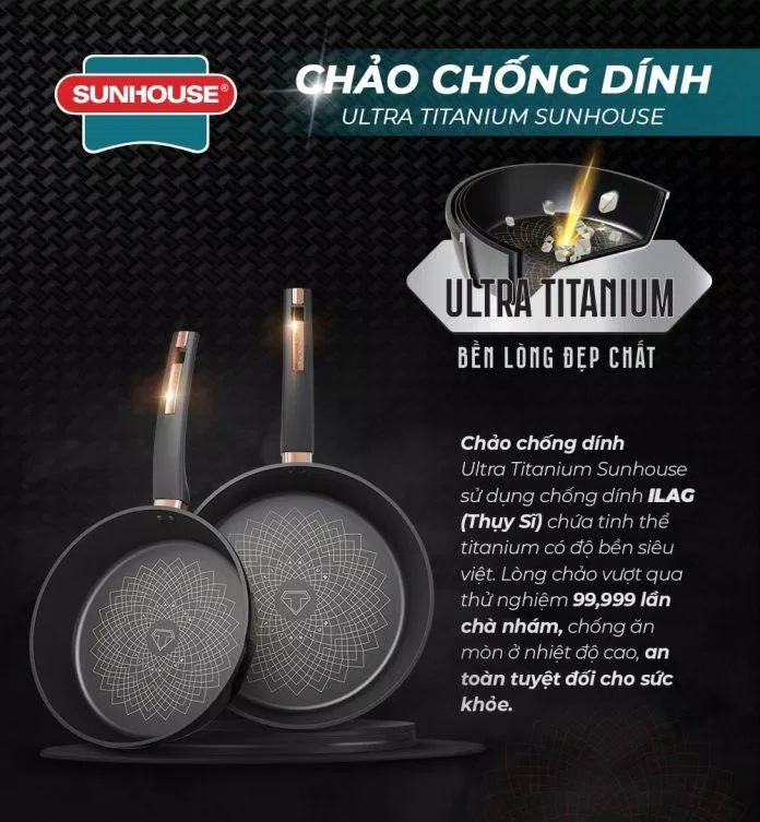 Bộ sản phẩm cao cấp Ultra Titanium lại có những lợi thế cạnh tranh về thiết kế lẫn công năng (Ảnh: Internet) Bộ sản phẩm cao cấp Ultra Titanium lại có những lợi thế cạnh tranh về thiết kế lẫn công năng (Ảnh: Internet)