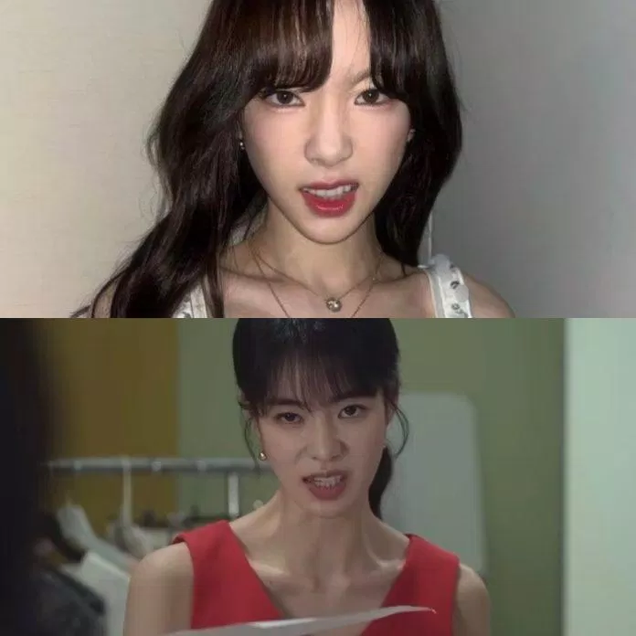 Fans cũng đùa rằng Taeyeon với ác nữ của The Glory rất giống nhau. (Ảnh: Internet)