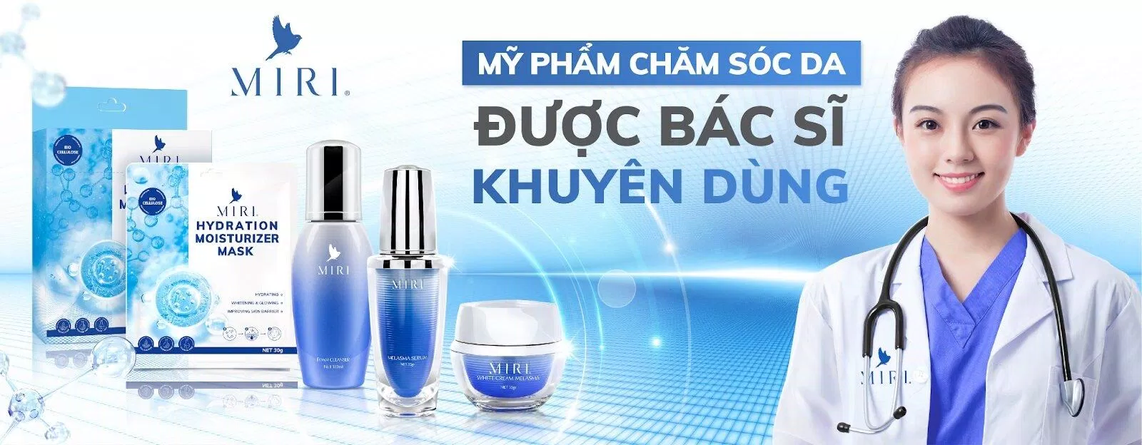 MIRI là thương hiệu mỹ phẩm được bác sĩ khuyên dùng. Nguồn: Internet