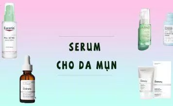 serum với da mụn