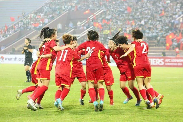 U20 nữ Việt Nam có chiến thắng trong trận ra quân Giải U20 nữ châu Á 2024 (Ảnh: Internet)