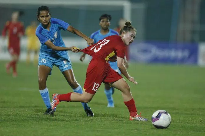 U20 nữ Việt Nam 1-1 U20 nữ Ấn Độ (Ảnh: Internet) U20 nữ Việt Nam 1-1 U20 nữ Ấn Độ (Ảnh: Internet)