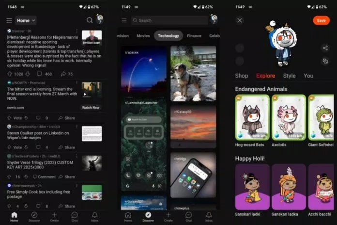 Ứng dụng Reddit (Ảnh: Internet) Ứng dụng Reddit (Ảnh: Internet)