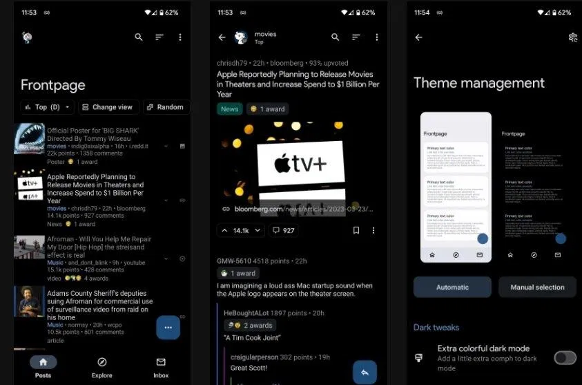 Ứng dụng Sync for Reddit (Ảnh: Internet) Ứng dụng Sync for Reddit (Ảnh: Internet)