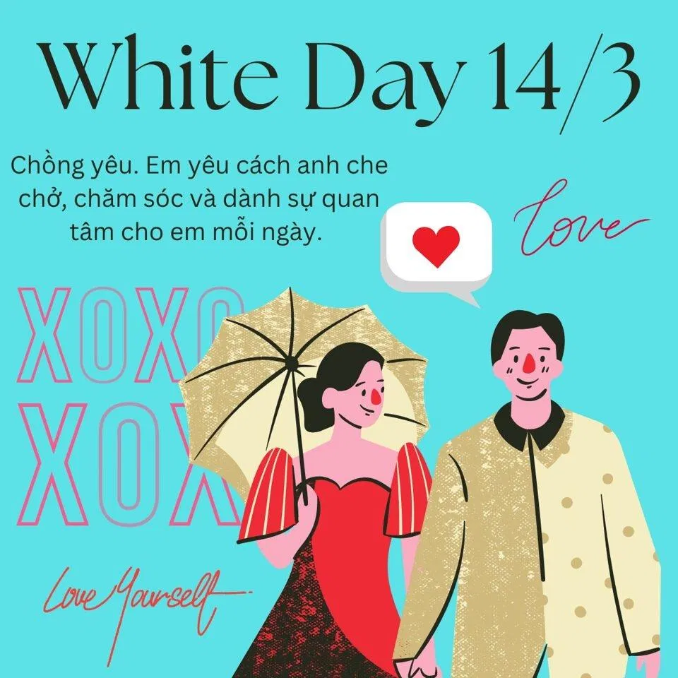 Lời chúc Valentine Trắng tặng bạn trai