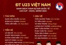Chốt danh sách 23 cầu thủ tham dự giải bóng đá quốc tế U23 Doha Cup