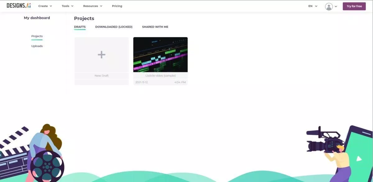 Công cụ AI Designs.ai tạo video từ văn bản (Ảnh: Internet) Công cụ AI Designs.ai tạo video từ văn bản (Ảnh: Internet)