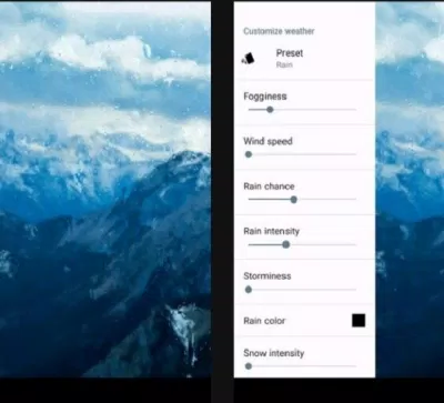 Ứng dụng hình nền động Rainpaper (Ảnh: Internet)