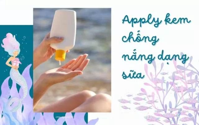 Kem chống nắng dạng sữa có ưu thế về kết cấu mỏng nhẹ, dễ chịu, tuy nhiên loại kem này thường tương đối dễ trôi (Ảnh: internet)