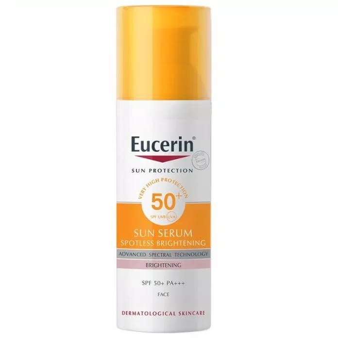 Kem chống nắng dưỡng trắng da Eucerin Sun Serum Spotless Brightening (Nguồn: Internet)