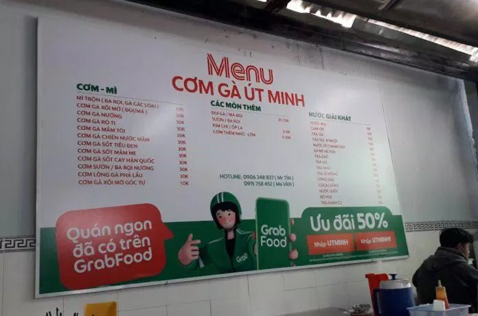 Thực đơn của quán. (Ảnh: Internet)