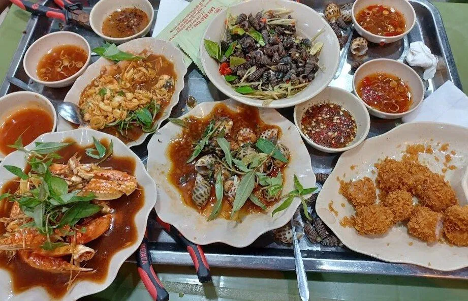 Một số món ốc của quán. (Ảnh: Internet)