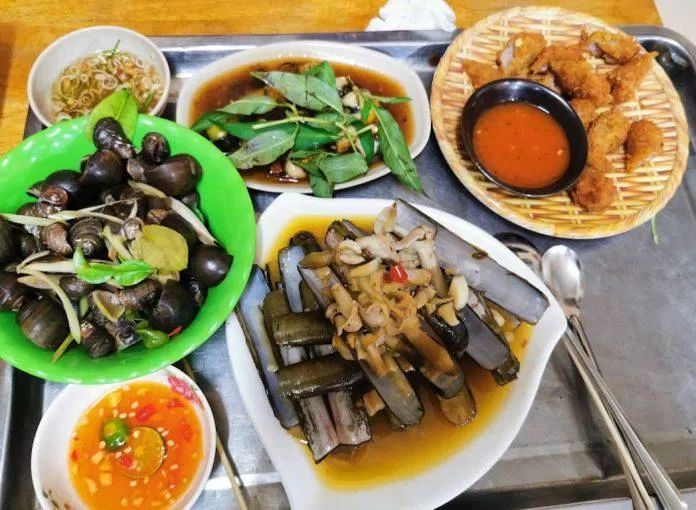 Một số món ốc của quán. (Ảnh: Internet)