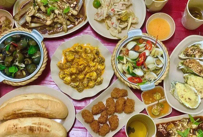 Một số món ốc của quán. (Ảnh: Internet)