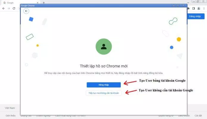 Hướng dẫn tạo User trong trình duyệt Chrome (Ảnh: BlogAnChoi) Hướng dẫn tạo User trong trình duyệt Chrome (Ảnh: BlogAnChoi)