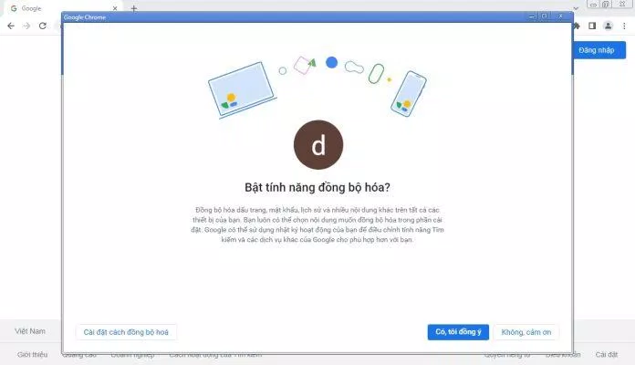 Tùy chọn bật đồng bộ dữ liệu cho User (Ảnh: BlogAnChoi) Tùy chọn bật đồng bộ dữ liệu cho User (Ảnh: BlogAnChoi)