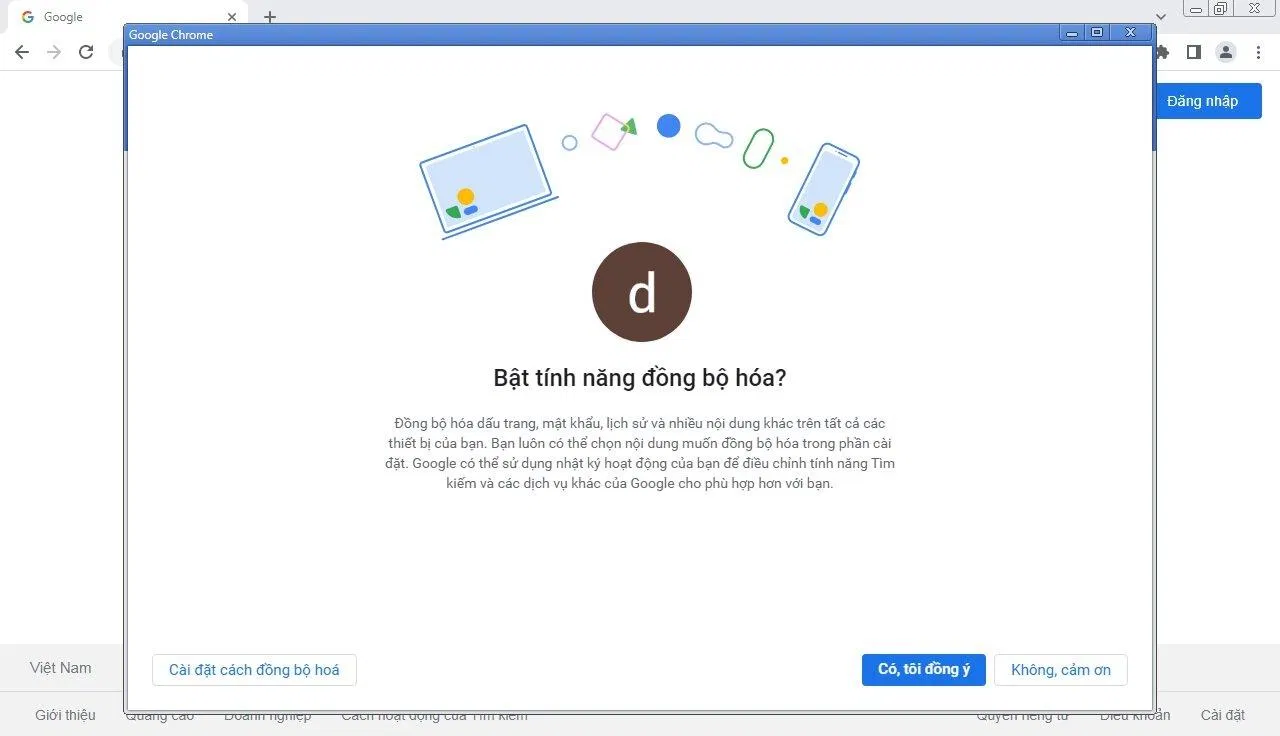 Tùy chọn bật đồng bộ dữ liệu cho User (Ảnh: BlogAnChoi) Tùy chọn bật đồng bộ dữ liệu cho User (Ảnh: BlogAnChoi)
