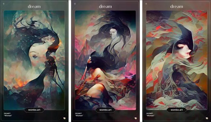 Ứng dụng vẽ tranh AI Dream của WOMBO (Ảnh: Internet)