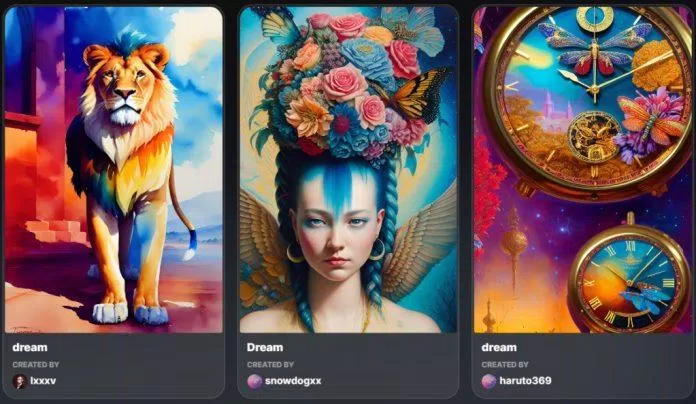 Ứng dụng vẽ tranh AI Dream của WOMBO (Ảnh: Internet)