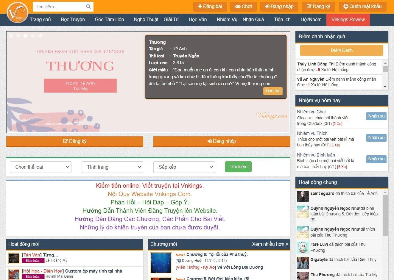 Web dịch truyện, viết truyện kiếm tiền online uy tín nhất. (Ảnh: Internet)