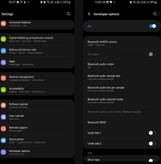 Thay đổi cài đặt Codec Bluetooth (Ảnh: Internet) Thay đổi cài đặt Codec Bluetooth (Ảnh: Internet)