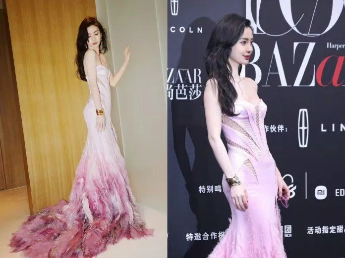 Angela Baby không làm người hâm mộ thất vọng khi trở thành tường thành nhan sắc của Cbiz (Ảnh: Weibo)