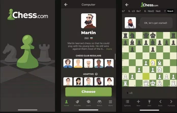 Ứng dụng chơi cờ vua Chess.com (Ảnh: Internet)