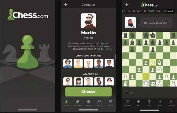 Ứng dụng chơi cờ vua Chess.com (Ảnh: Internet) Ứng dụng chơi cờ vua Chess.com (Ảnh: Internet)