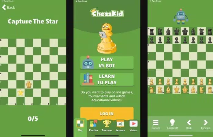 Ứng dụng chơi cờ vua ChessKid (Ảnh: Internet)
