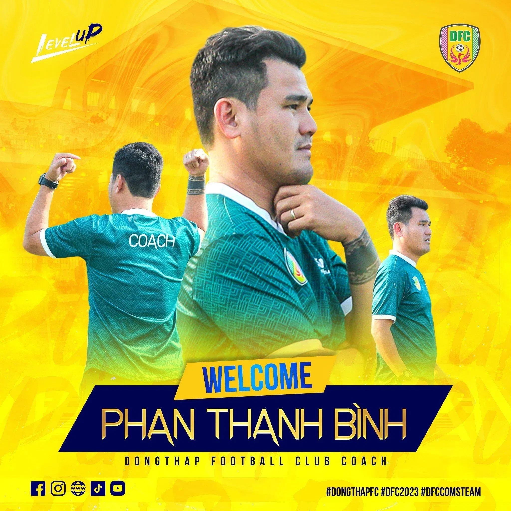 Ban lãnh đạo Đồng Tháp FC đã chính thức bổ nhiệm HLV Phan Thanh Bình vào cương vị "thuyền trưởng" đội bóng (Ảnh: Internet) Ban lãnh đạo Đồng Tháp FC đã chính thức bổ nhiệm HLV Phan Thanh Bình vào cương vị "thuyền trưởng" đội bóng (Ảnh: Internet)