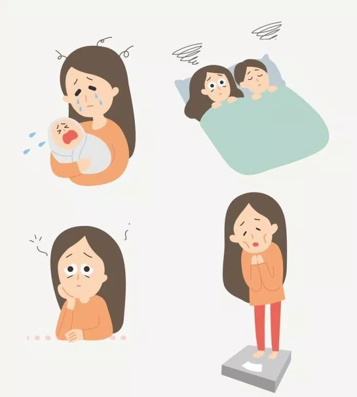 Các dấu hiệu trầm cảm sau sinh (Ảnh: Internet)
