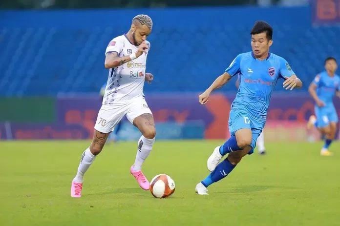 Hòa chung cuộc 1-1, B.Bình Dương vẫn chưa thể có được chiến thắng ở V.League 2023. Trong khi đó, trận hòa này khiến Hà Nội FC rơi xuống vị trí thứ 3 (Ảnh: Internet) Hòa chung cuộc 1-1, B.Bình Dương vẫn chưa thể có được chiến thắng ở V.League 2023. Trong khi đó, trận hòa này khiến Hà Nội FC rơi xuống vị trí thứ 3 (Ảnh: Internet)