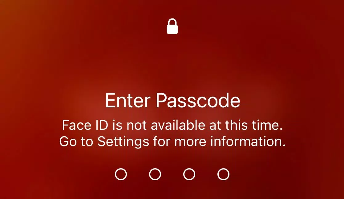 Face ID bị trục trặc có thể là dấu hiệu iPhone bị ngấm nước (Ảnh: Internet)