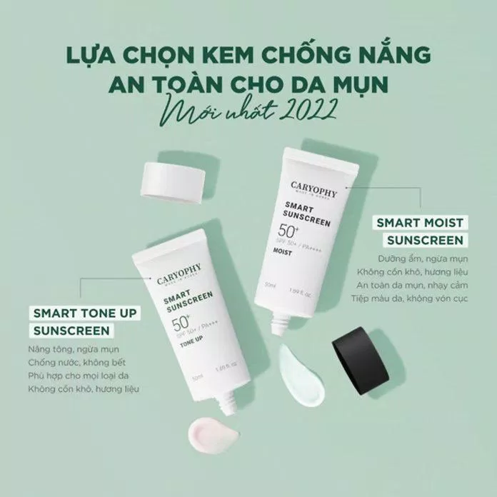 Hai kem chống nắng Caryophy tốt nhất hiện nay (Ảnh: Internet)