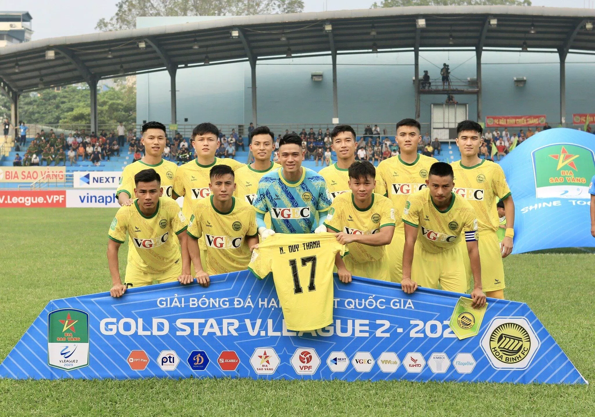 Hoà Bình FC lại khởi đầu giải Hạng Nhất Quốc gia 2023 không thực sự tốt (Ảnh: Internet)