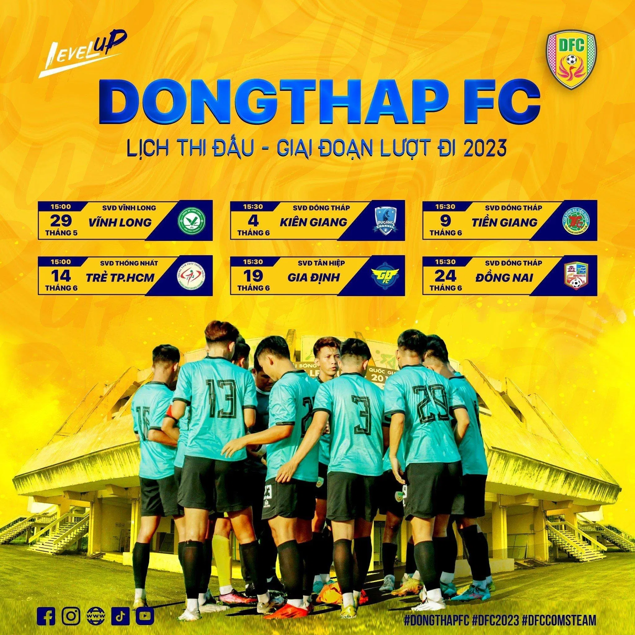 Lịch thi đấu của Đồng Tháp FC (Ảnh: Internet) Lịch thi đấu của Đồng Tháp FC (Ảnh: Internet)