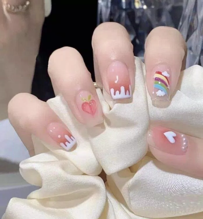 Mẫu nail đẹp 2023 mùa hè tươi sáng rực rỡ (Ảnh: Internet)