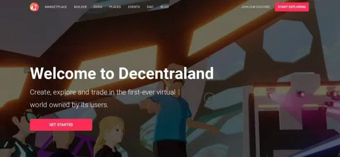 Nền tảng metaverse Decentraland (Ảnh: Internet) Nền tảng metaverse Decentraland (Ảnh: Internet)