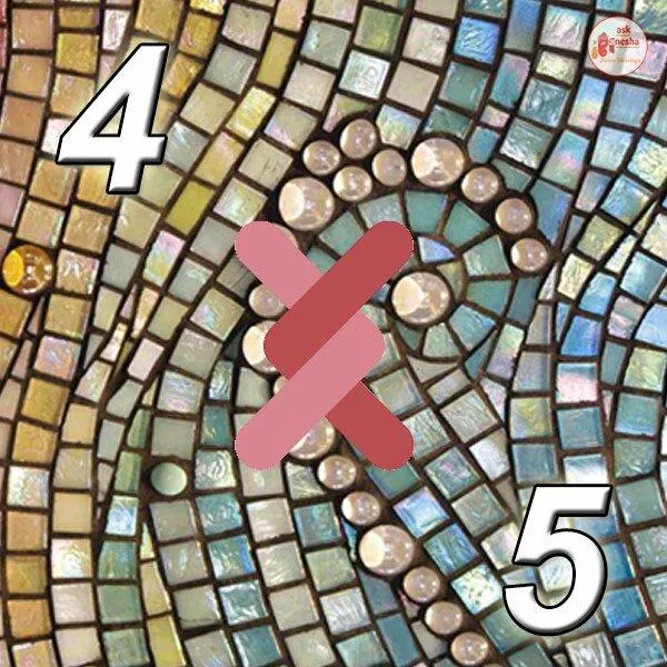 Số chủ đạo 5 không hợp với số chủ đạo 4 (Ảnh: Internet)