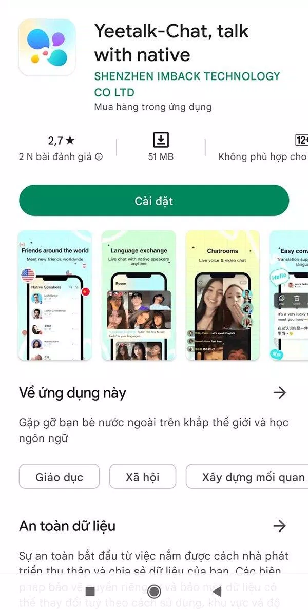 Yeetalk (Ảnh: Internet) Yeetalk (Ảnh: Internet)