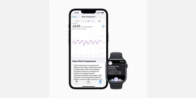 Apple Watch đo nhiệt độ cổ tay người dùng (Ảnh: Internet) Apple Watch đo nhiệt độ cổ tay người dùng (Ảnh: Internet)