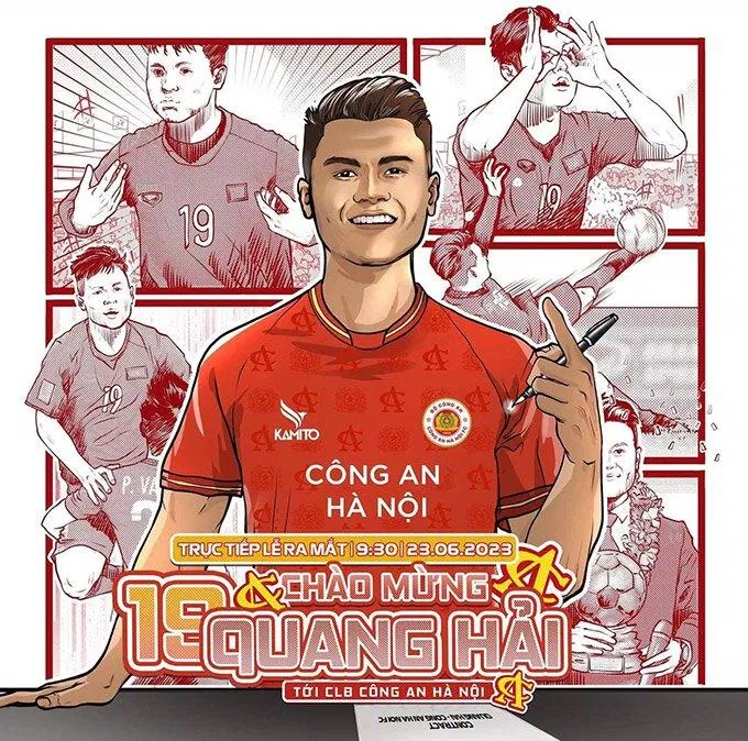 Đáng chú ý, font chữ, font số của bức ảnh giới thiệu Quang Hải từ CLB Công An Hà Nội cũng được đánh giá là giống hệt với bức ảnh giới thiệu Chanathip (Ảnh: Internet) Đáng chú ý, font chữ, font số của bức ảnh giới thiệu Quang Hải từ CLB Công An Hà Nội cũng được đánh giá là giống hệt với bức ảnh giới thiệu Chanathip (Ảnh: Internet)